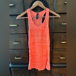Workout MPG Coral Racerback muscle Tank size S
